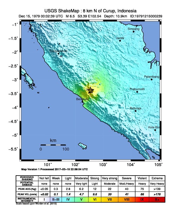 ShakeMap Intensity Thumbnail